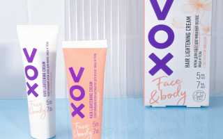 Vox осветляющий крем для лица: путь к здоровой и сияющей коже