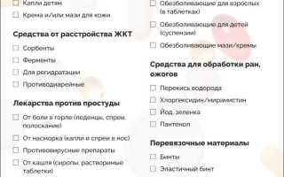 Аптечка на дачу: список лекарств и нужных предметов для здоровья