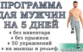 5 лучших упражнения для мужчин в домашних условиях для эффективной тренировки