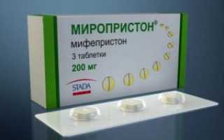 Миропристон для стимуляции через сколько действует форум
