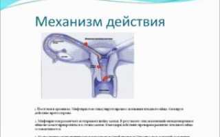 Мефистон для стимуляции родов через сколько действует