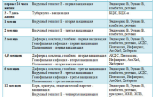 Какие делают прививки при рождении