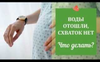 Отошли воды без схваток